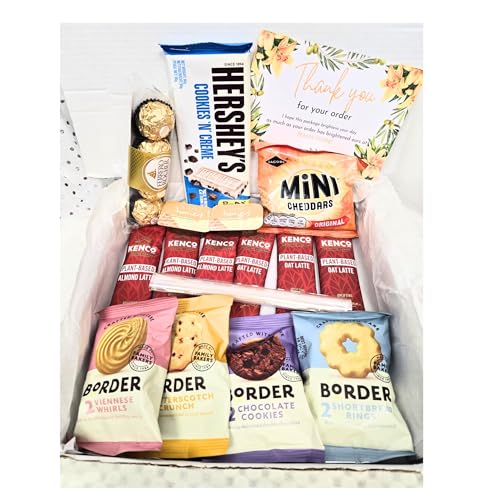 Temas Instant Coffee Gift Box For Men and Women - Coffee Lovers Gifts Set Hamper - Instant Coffee, Border biscuits, Chocolates, and Stirrer - Delights for All Occasions (Coffee Box D)