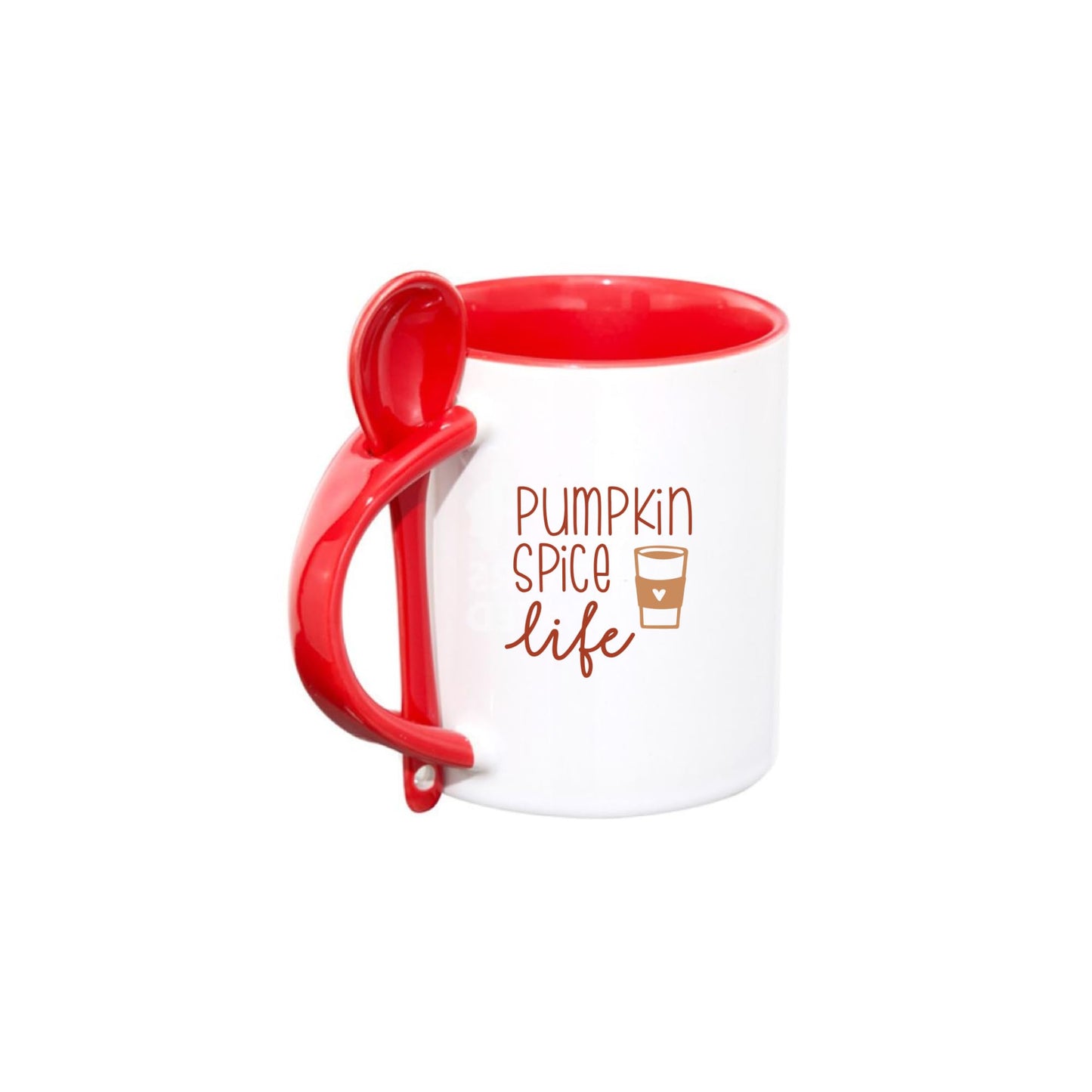 Temas Store Pumpkin Spice Life Mug β Funny Ceramic Coffee Cup for Fall & Halloween β Available in 11oz & 15oz β Pumpkin Latte Design Gift for Him, Her, Friends, or Coworkers