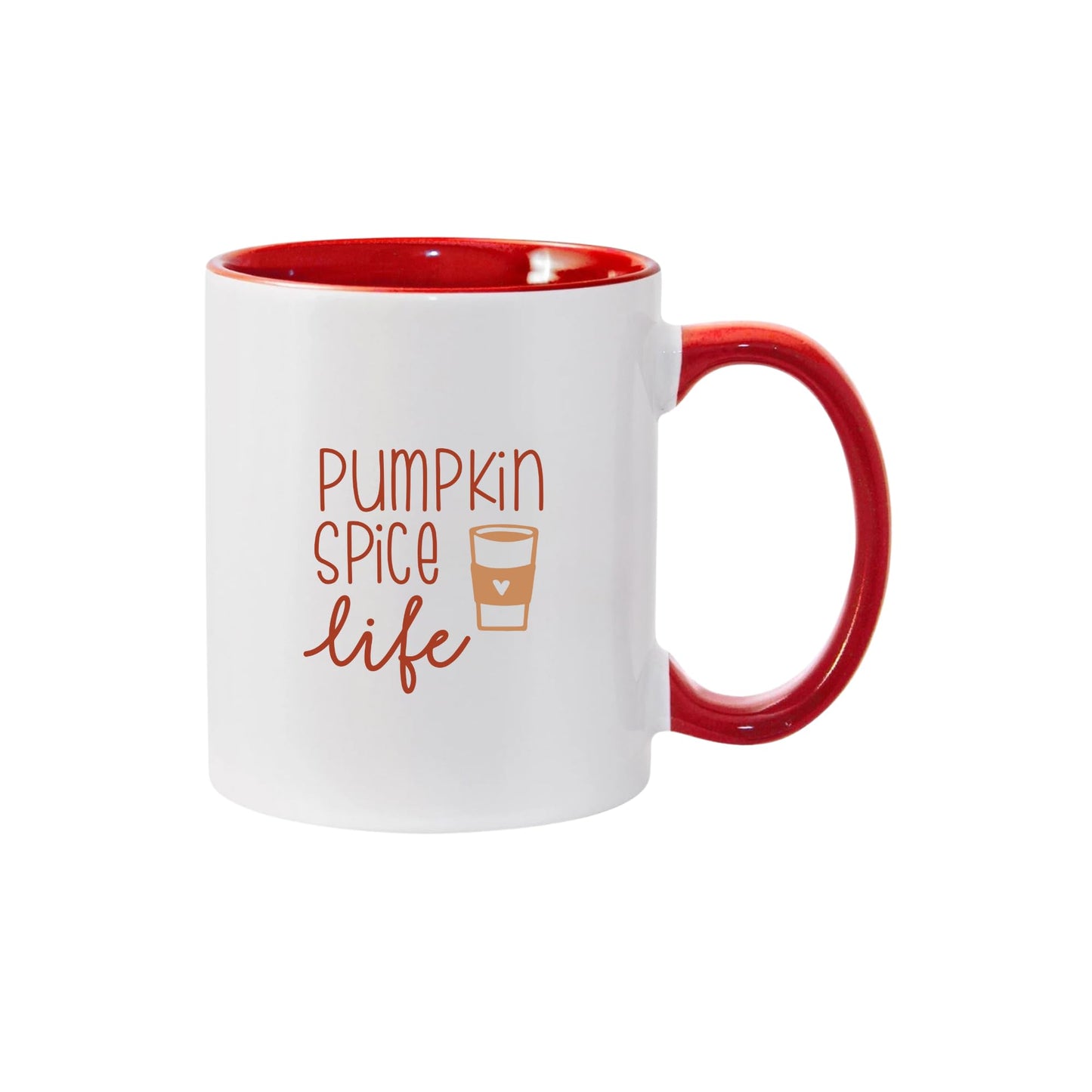 Temas Store Pumpkin Spice Life Mug β Funny Ceramic Coffee Cup for Fall & Halloween β Available in 11oz & 15oz β Pumpkin Latte Design Gift for Him, Her, Friends, or Coworkers