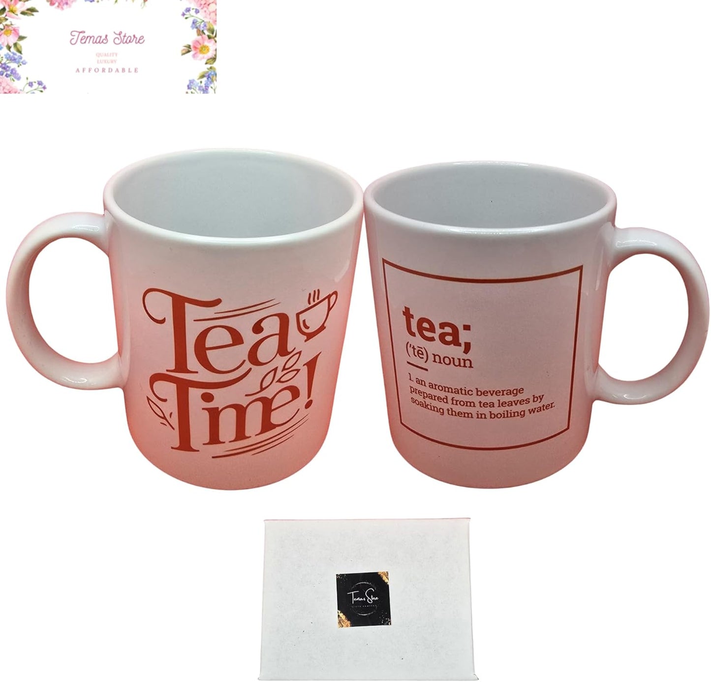 Temas Mug Cup for Tea and Coffee – Multi-Design, Multi-Color Printed Cups Ceramic Coloured Mug Cup for Tea Coffee Hot Brew - NOUN