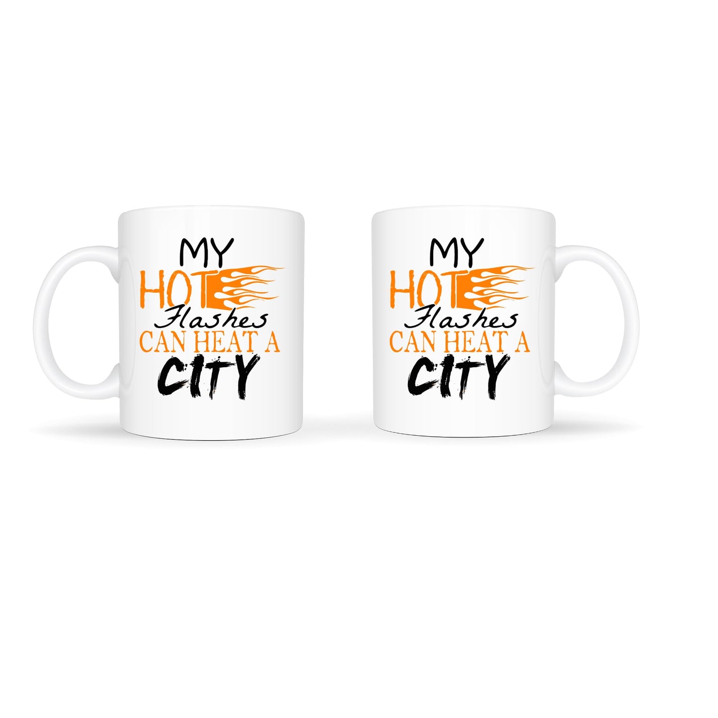 Temas Store Funny Menopause Mug – 11oz Ceramic Coffee Cup with Humorous Sayings | Hot Flush, Mood Swings & Menopause Gift for Women, Friends & Coworkers