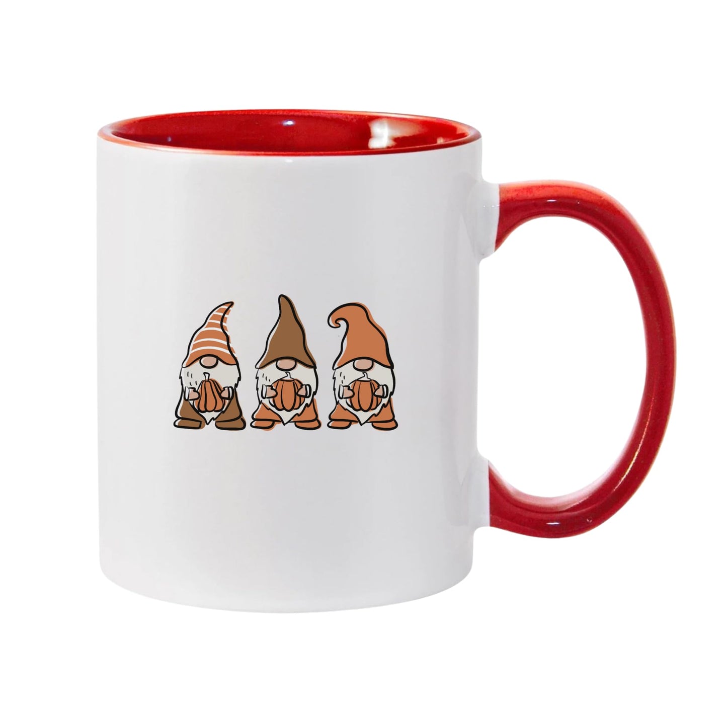Temas Store Gnome Pumpkin Mug – Cute Fall & Halloween Coffee Cup – 11oz Ceramic Mug with Seasonal Gnome Design – Multiple Styles| Gift for Women, Men, Friends, Coworkers