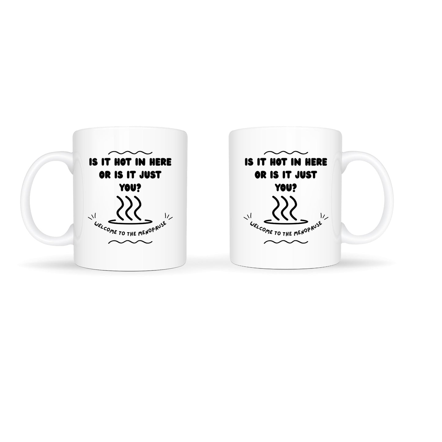 Temas Store Funny Menopause Mug – 11oz Ceramic Coffee Cup with Humorous Sayings | Hot Flush, Mood Swings & Menopause Gift for Women, Friends & Coworkers