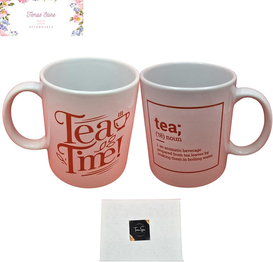 Temas Mug Cup for Tea and Coffee – Multi-Design, Multi-Color Printed Cups Ceramic Coloured Mug Cup for Tea Coffee Hot Brew - NOUN