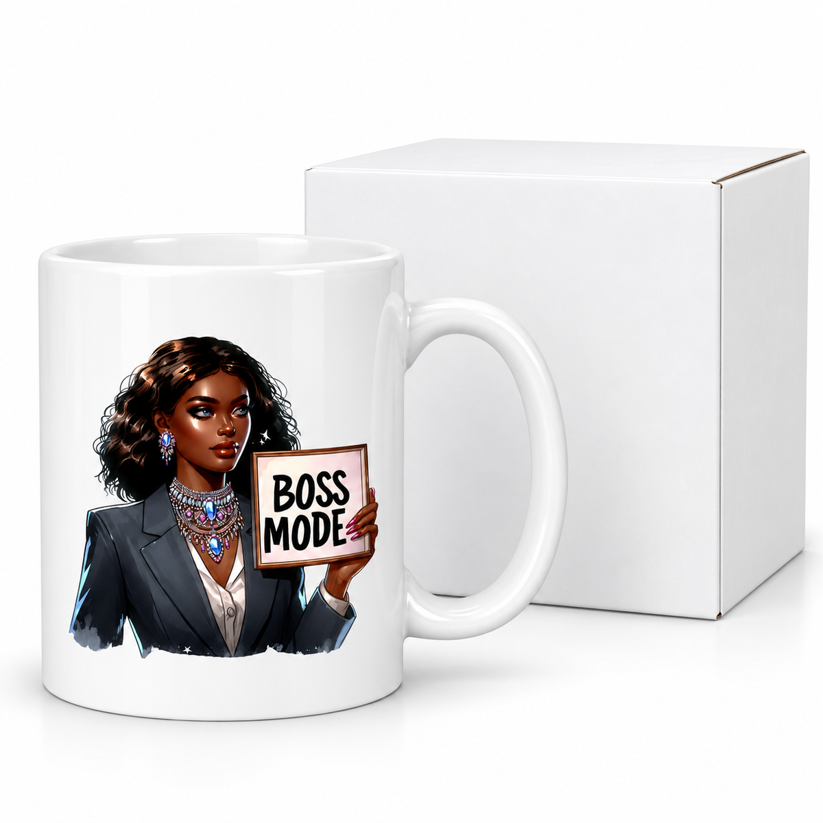 Boss Mode Mug – 11oz Ceramic Mug for Career Women
