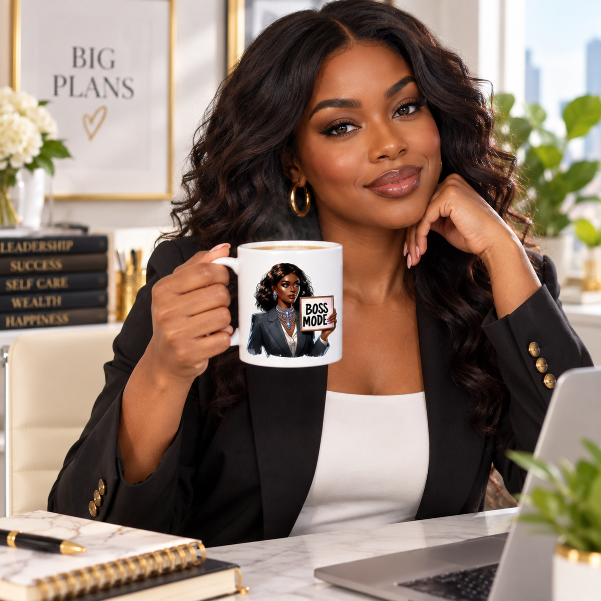 Boss Mode Mug – 11oz Ceramic Mug for Career Women